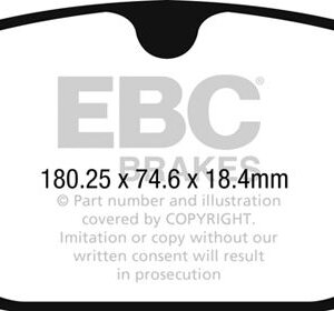 EBC Ultimax prednje kočione pločice za Volvo S60, Volvo S90