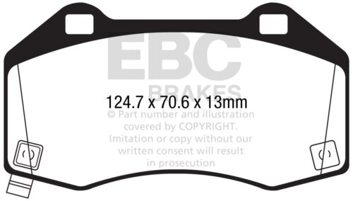 EBC Ultimax front brake pads for Abarth 124, Mazda MX-5