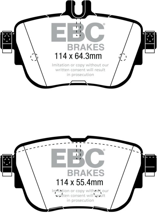 EBC Ultimax rear brake pads for Mercedes-Benz E-Class