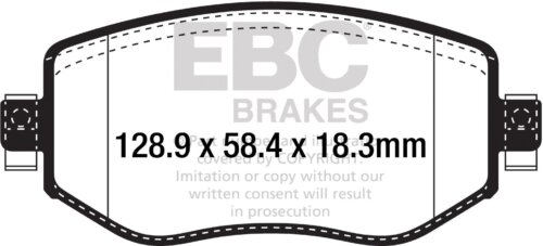 EBC Ultimax front brake pads for Renault Megane