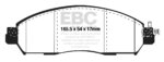 EBC Ultimax front brake pads for Nissan Leaf, Nissan NP300 Navara