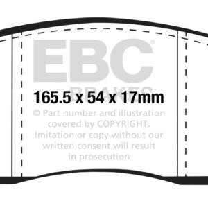 EBC Ultimax front brake pads for Nissan Leaf, Nissan NP300 Navara