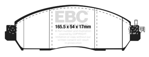 EBC Ultimax front brake pads for Nissan Leaf, Nissan NP300 Navara
