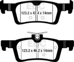 EBC Ultimax rear brake pads for Ford Fiesta
