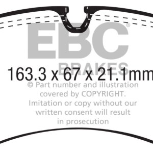 EBC Ultimax prednje kočione pločice za VW Crafter