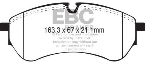 EBC Ultimax front brake pads for VW Crafter