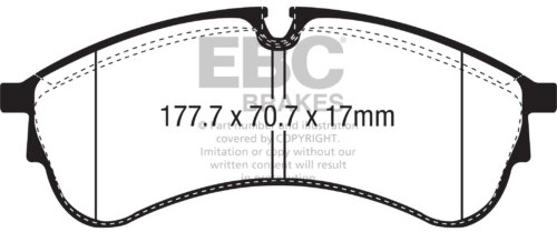 EBC Ultimax front brake pads for VW Crafter