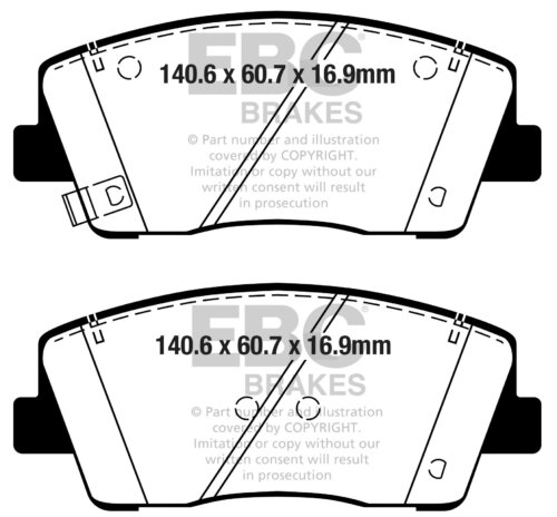 EBC Ultimax front brake pads for KIA Stinger