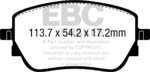 EBC Ultimax stražnje kočione pločice za Mercedes-Benz A-Class, Mercedes-Benz GLA-Class