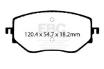 EBC Ultimax front brake pads for Nissan Micra, Renault Clio