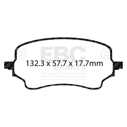 EBC Ultimax front brake pads for Ford Puma