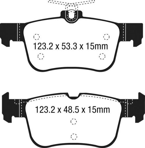 EBC Ultimax rear brake pads for Ford Kuga, Ford Edge