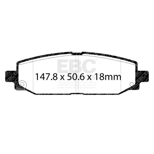 EBC Ultimax rear brake pads for Jeep Wrangler