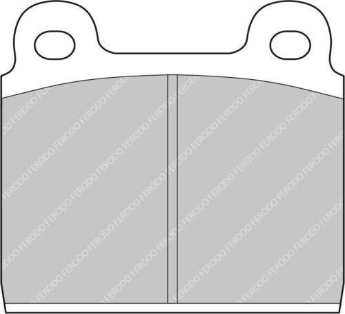Ferodo DS2500 front brake pads for Alfa Romeo Spider, Ferrari 208