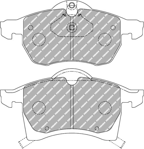 Ferodo DS2500 front brake pads for Vauxhall Zafira, Vauxhall Astra