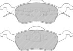 Ferodo DS2500 front brake pads for Ford Focus
