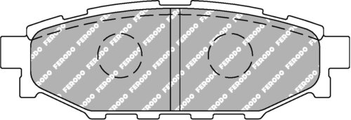 Ferodo DS2500 rear brake pads for Subaru Forester, Subaru Legacy