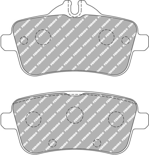 Ferodo DS2500 rear brake pads for Mercedes-Benz CLA, Mercedes-Benz CLA-Class