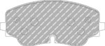 Ferodo DS2500 front brake pads for VW Arteon, VW Golf