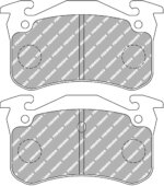 Ferodo DS2500 rear brake pads for Renault Super 5, Renault Clio