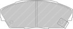 Ferodo DS2500 front brake pads for Honda Accord, Honda Civic