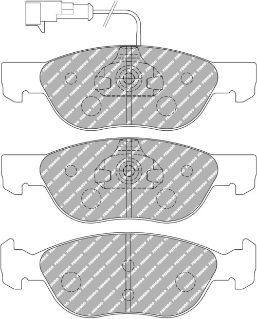Ferodo DS Performance front brake pads for FIAT Bravo, FIAT Punto