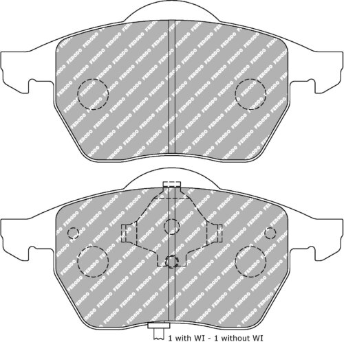 Ferodo DS Performance front brake pads for SEAT Leon, Skoda Octavia