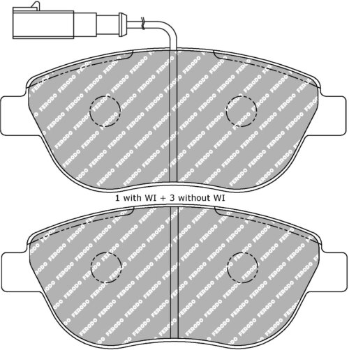 Ferodo DS Performance front brake pads for FIAT Stilo, FIAT Multipla