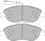 Ferodo DS Performance front brake pads for Alfa Romeo 156, FIAT Stilo