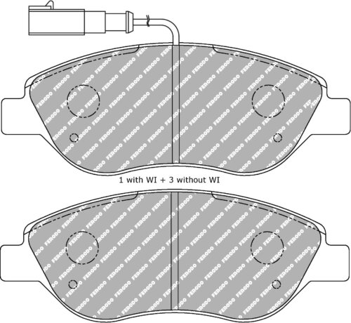 Ferodo DS Performance front brake pads for Alfa Romeo 156, FIAT Stilo