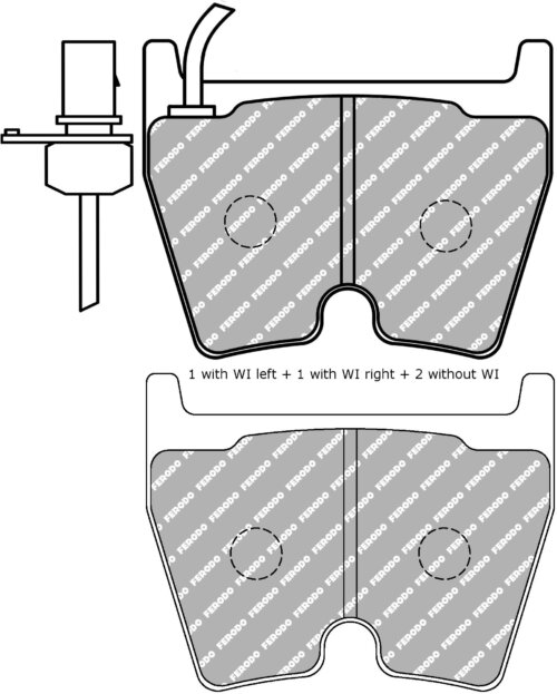 Ferodo DS Performance front brake pads for VW Phaeton, Audi A4