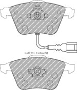 Ferodo DS Performance front brake pads for Skoda Superb, VW Golf