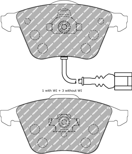 Ferodo DS Performance front brake pads for Skoda Superb, VW Golf