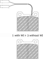 Ferodo DS Performance front brake pads for Alfa Romeo Spider, Ford EcoSport