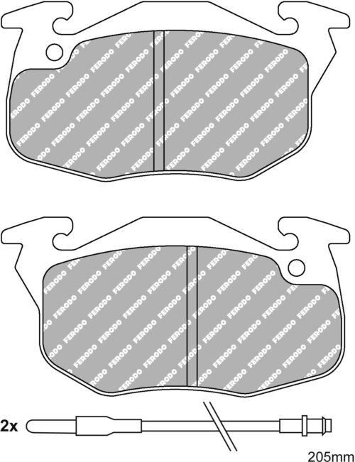 Ferodo DS Performance front brake pads for Renault Espace, Renault Clio
