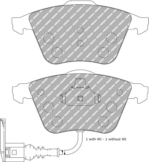 Ferodo DS Performance front brake pads for Audi TT, SEAT Leon