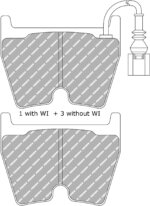 Ferodo DS Performance front brake pads for Audi TT, Audi RSQ3