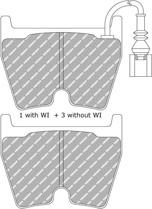 Ferodo DS Performance front brake pads for Audi TT, Audi RSQ3