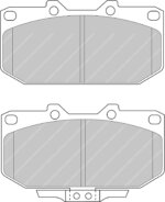 Ferodo DS Performance front brake pads for Mitsubishi 3000 GT, Nissan Silvia