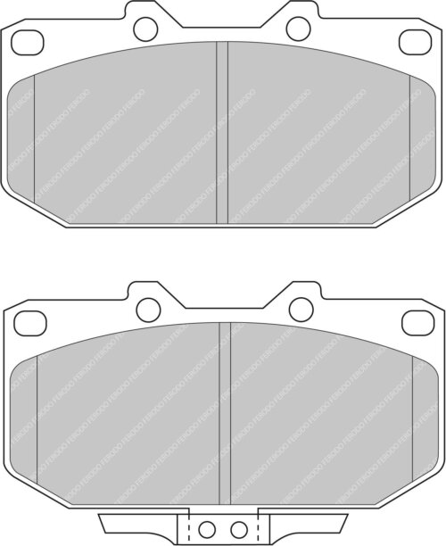Ferodo DS Performance front brake pads for Mitsubishi 3000 GT, Nissan Silvia