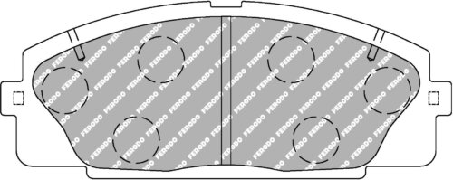 Ferodo DS2500 front brake pads for Toyota HiAce