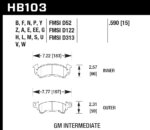 Hawk Black brake pads