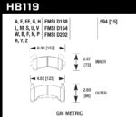 Hawk DTC-30 brake pads