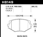 Hawk DTC-30 brake pads