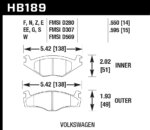 Hawk Blue 9012 brake pads