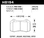 Hawk Blue 9012 brake pads