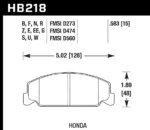 Hawk Blue 9012 brake pads