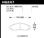 Hawk DTC-30 brake pads