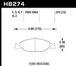 Hawk Blue 9012 brake pads