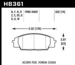 Hawk DTC-60 kočione pločice